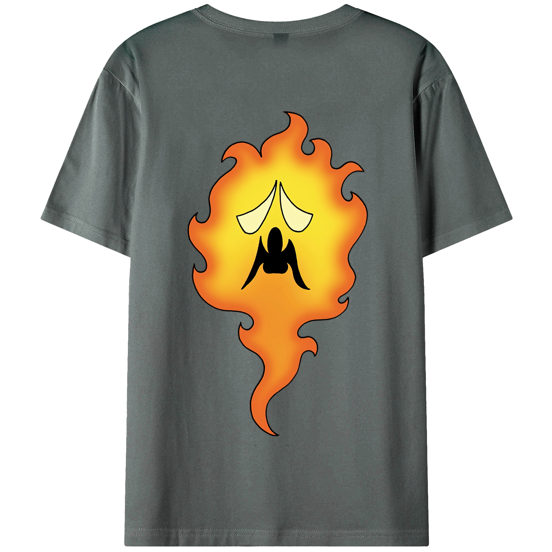 （画像用） ドラゴンクエスト Doragon Kuesuto Dragon Quest 綿100％半袖Tシャツ（背面プリント）